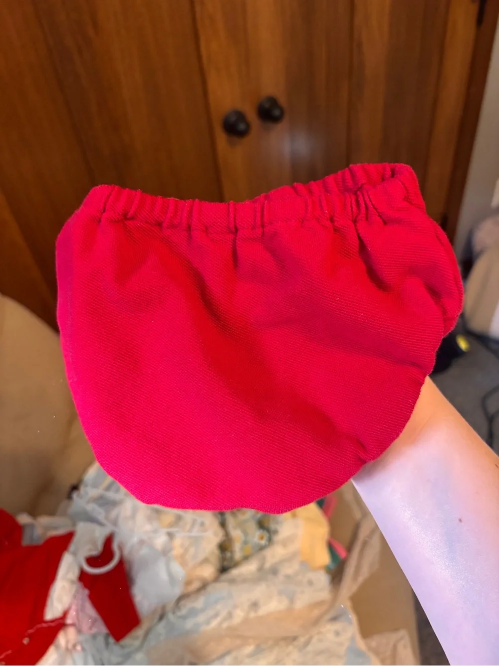 Vintage Ralph Lauren Red Piqué Bloomers | Baby Diaper Cover | 9M